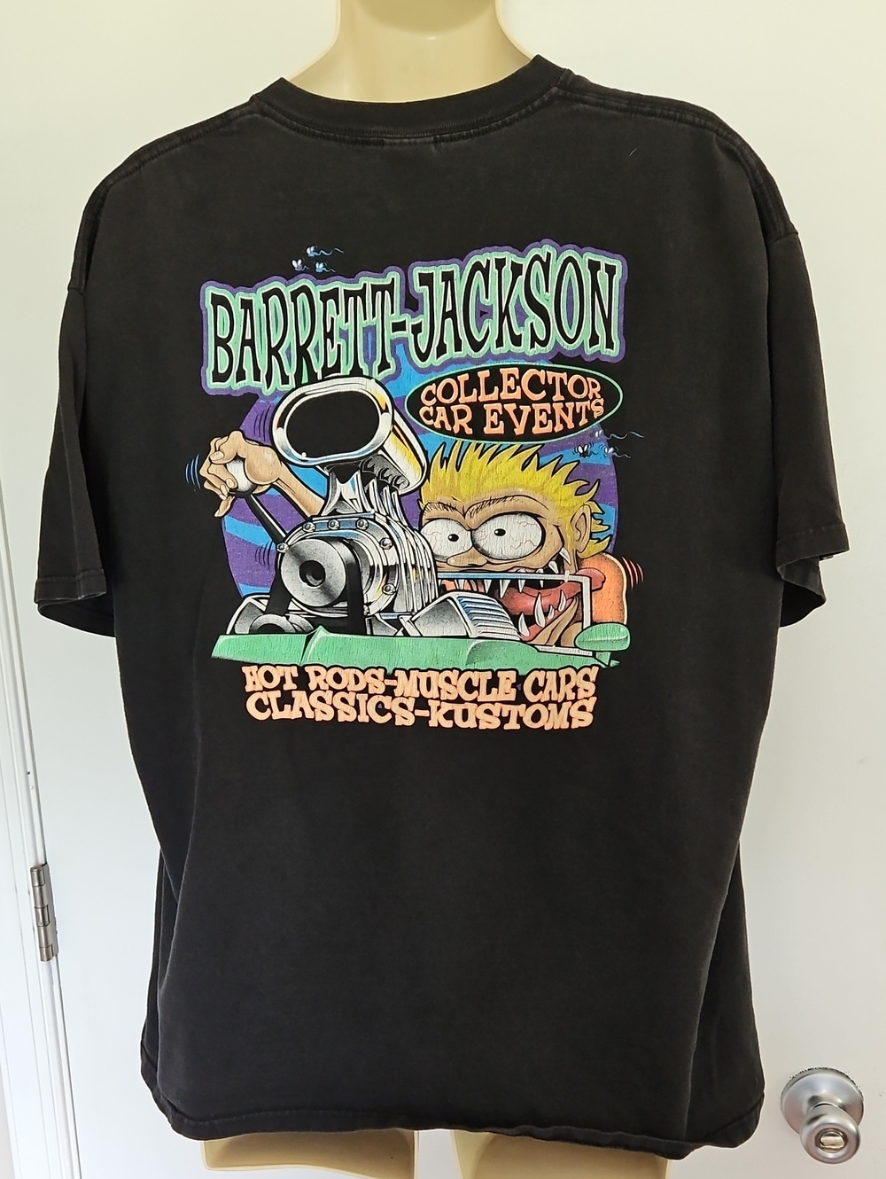 Vintage BARRETT JACKSON Collector Car Events Hot Rod Kustoms Shirt Size 2X